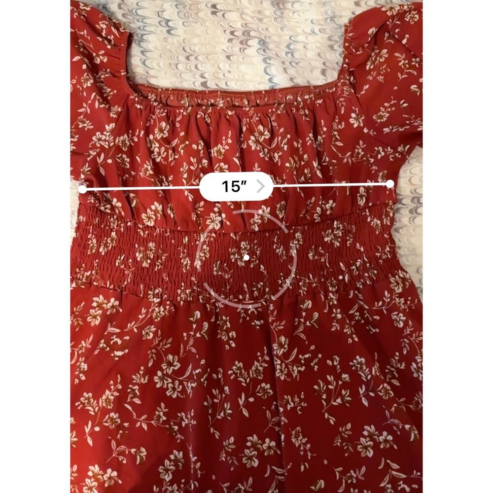 Vacay Floral Off Shoulder Shirred Waist Dress - Picture 5 of 11